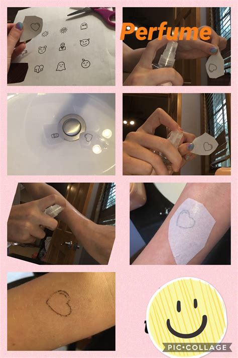 temporary tattoo perfume trick